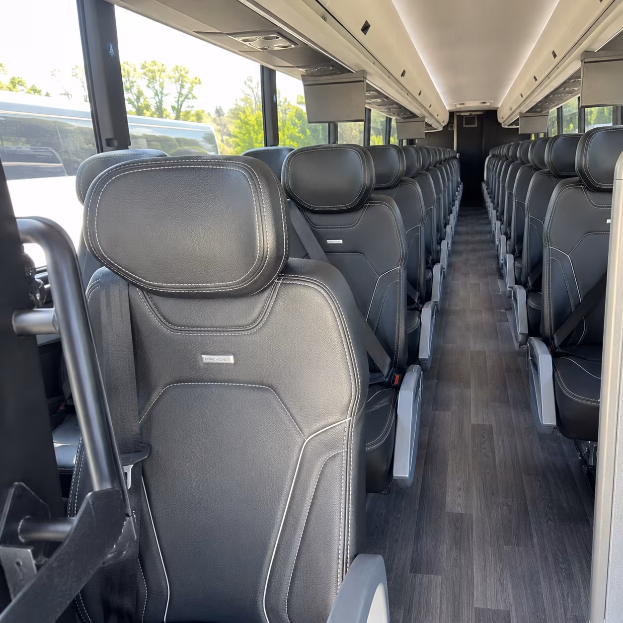 40-56 Passenger Charter Bus Inside
