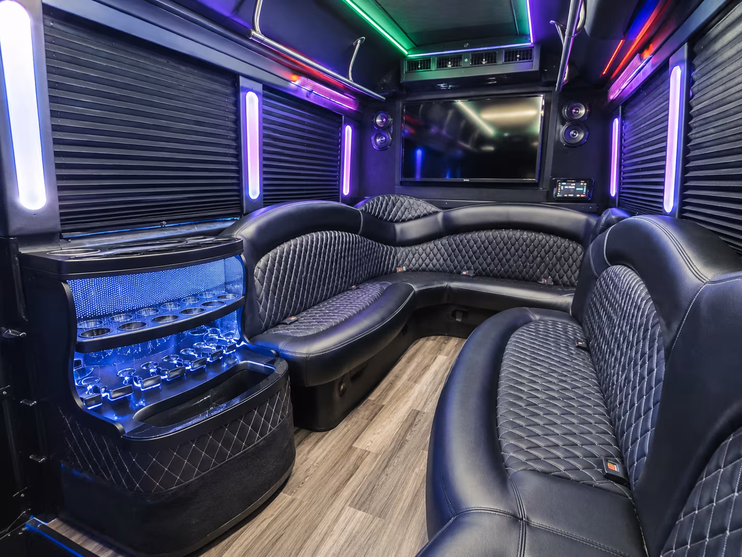 Warren Bachelor & Bachelorette Transportation party bus exterior