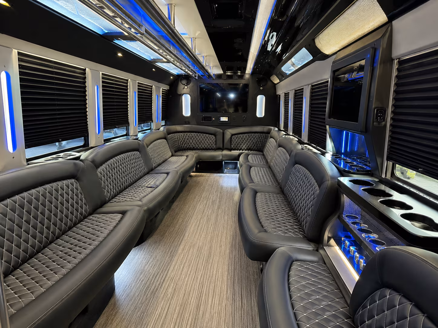 Warren Bachelor & Bachelorette Transportation party bus exterior