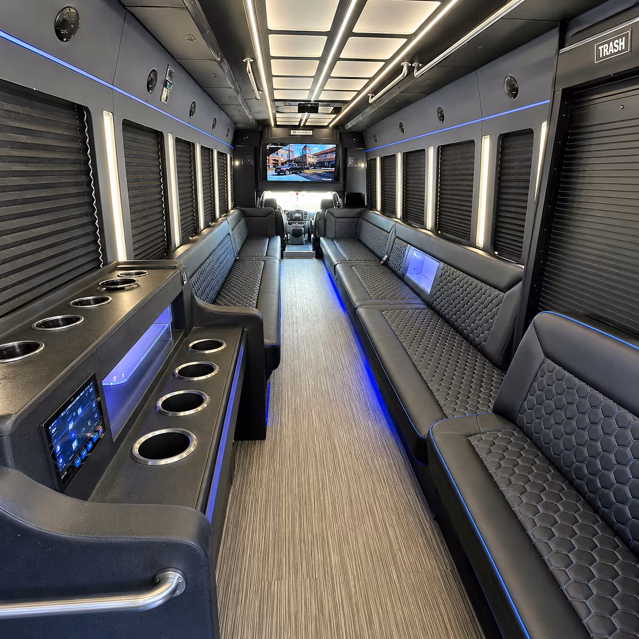 Warren Bachelor & Bachelorette Transportation onboard seating