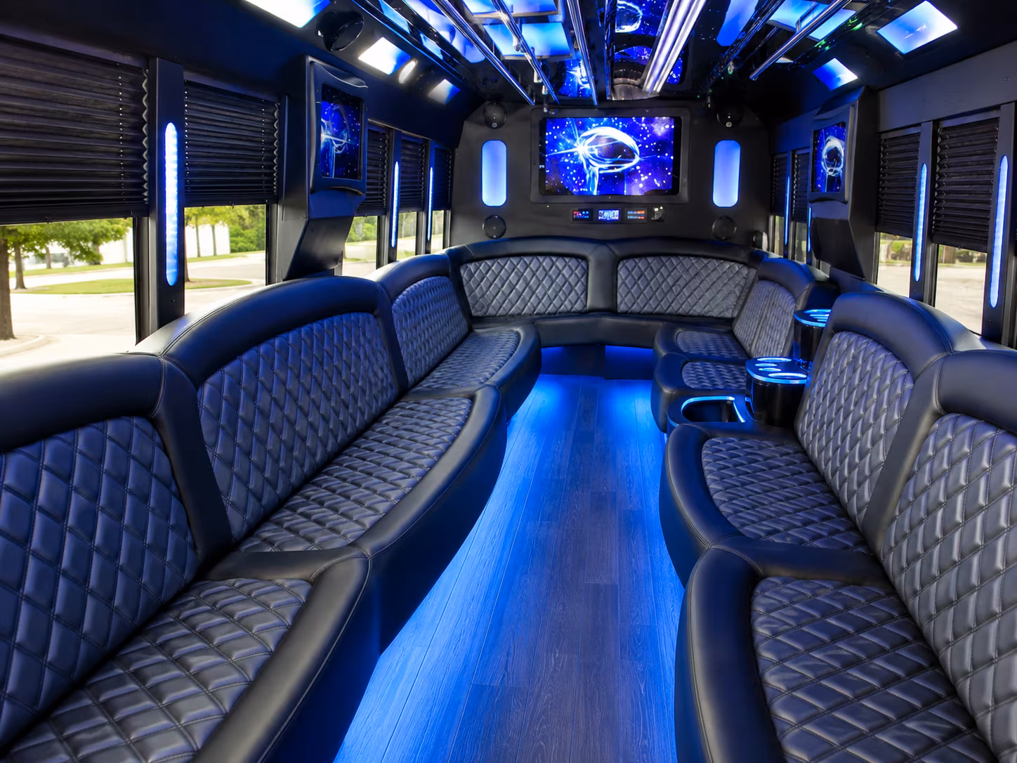 Warren Concert & Music Festival Transportation party bus exterior