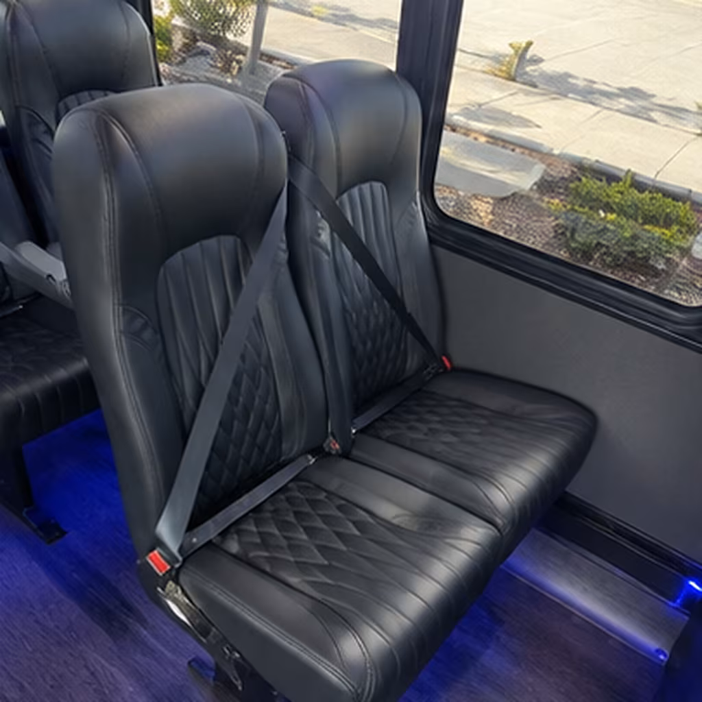 Warren Corporate Transportation party bus interior