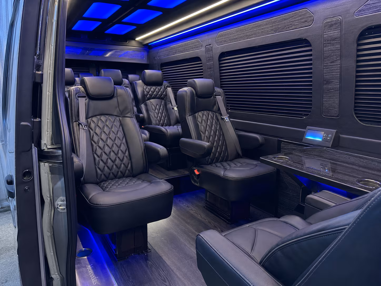 Warren Corporate Transportation party bus interior