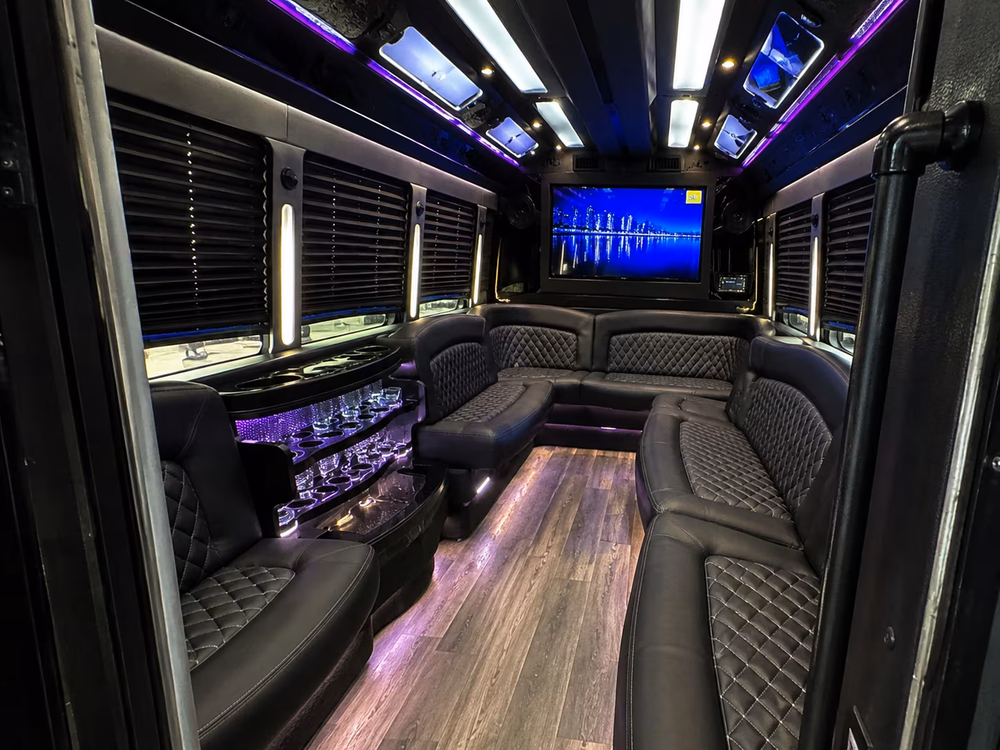 Warren Private Event Transportation party bus exterior