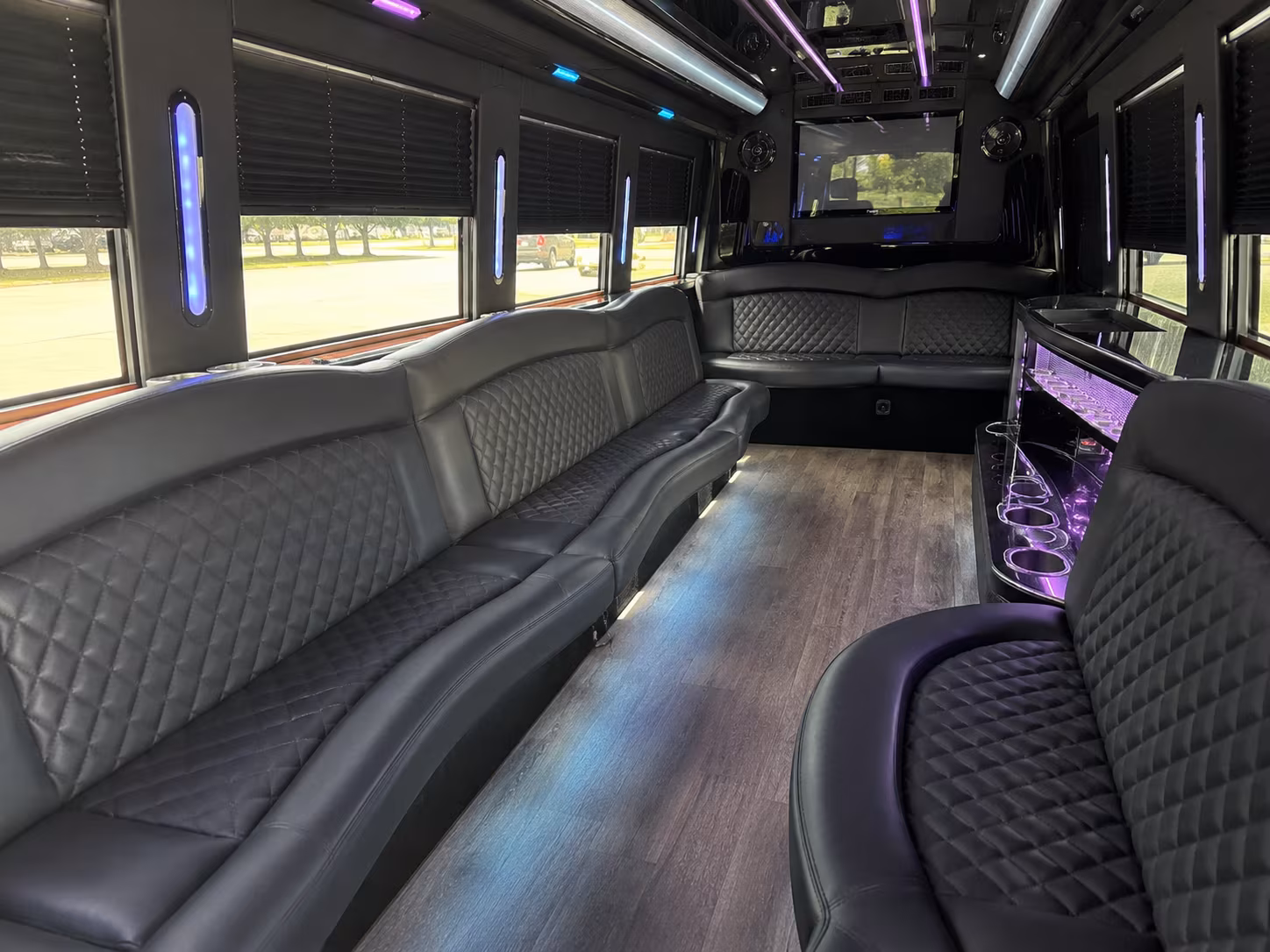 Warren Private Event Transportation party bus exterior