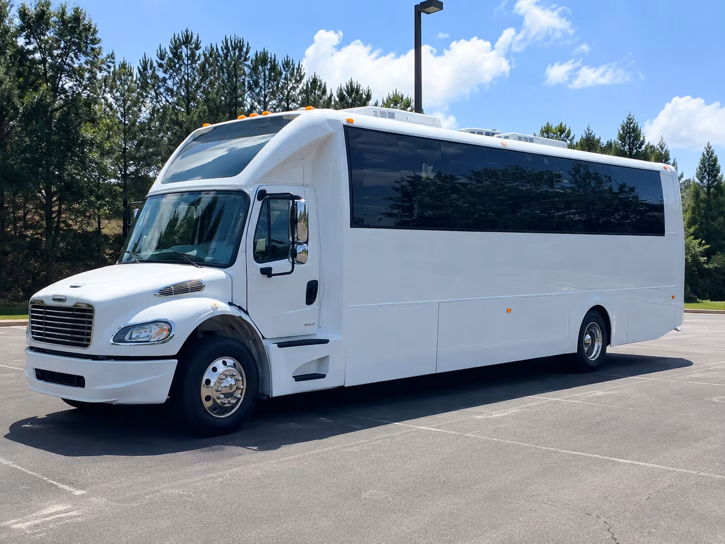 Warren Private Event Transportation party bus exterior