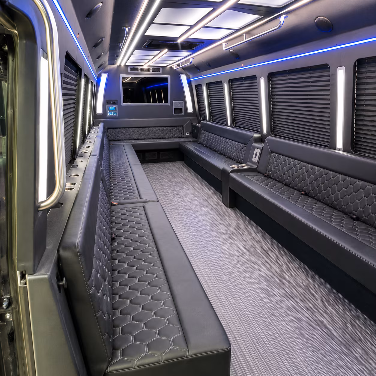 Warren Prom & Homecoming Transportation party bus exterior