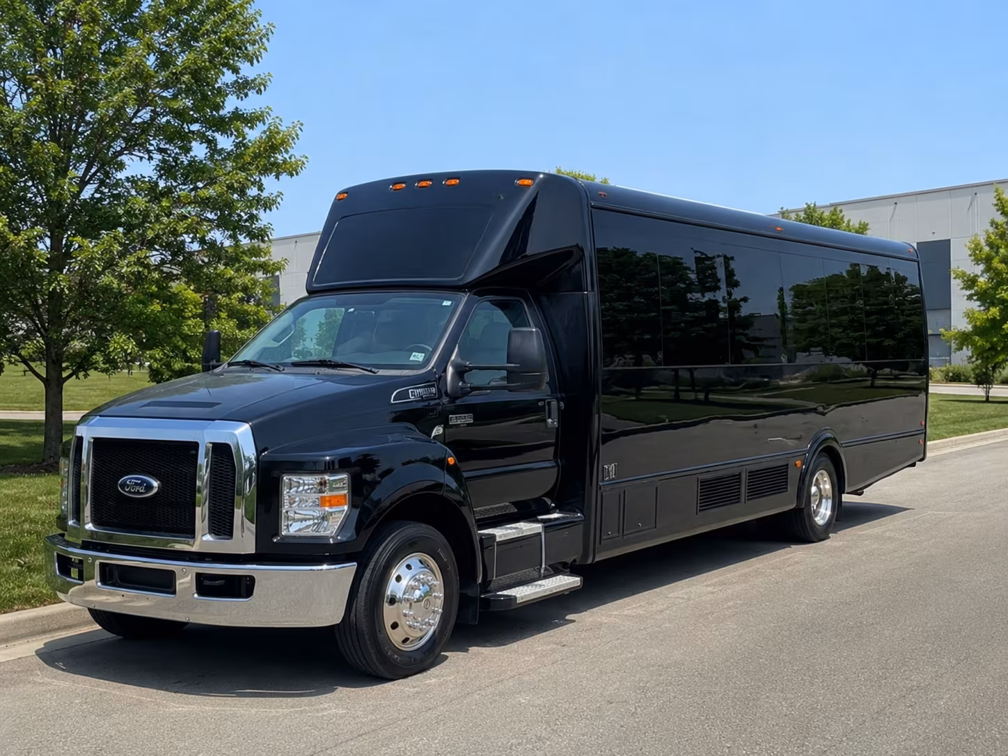 Warren Prom & Homecoming Transportation party bus exterior
