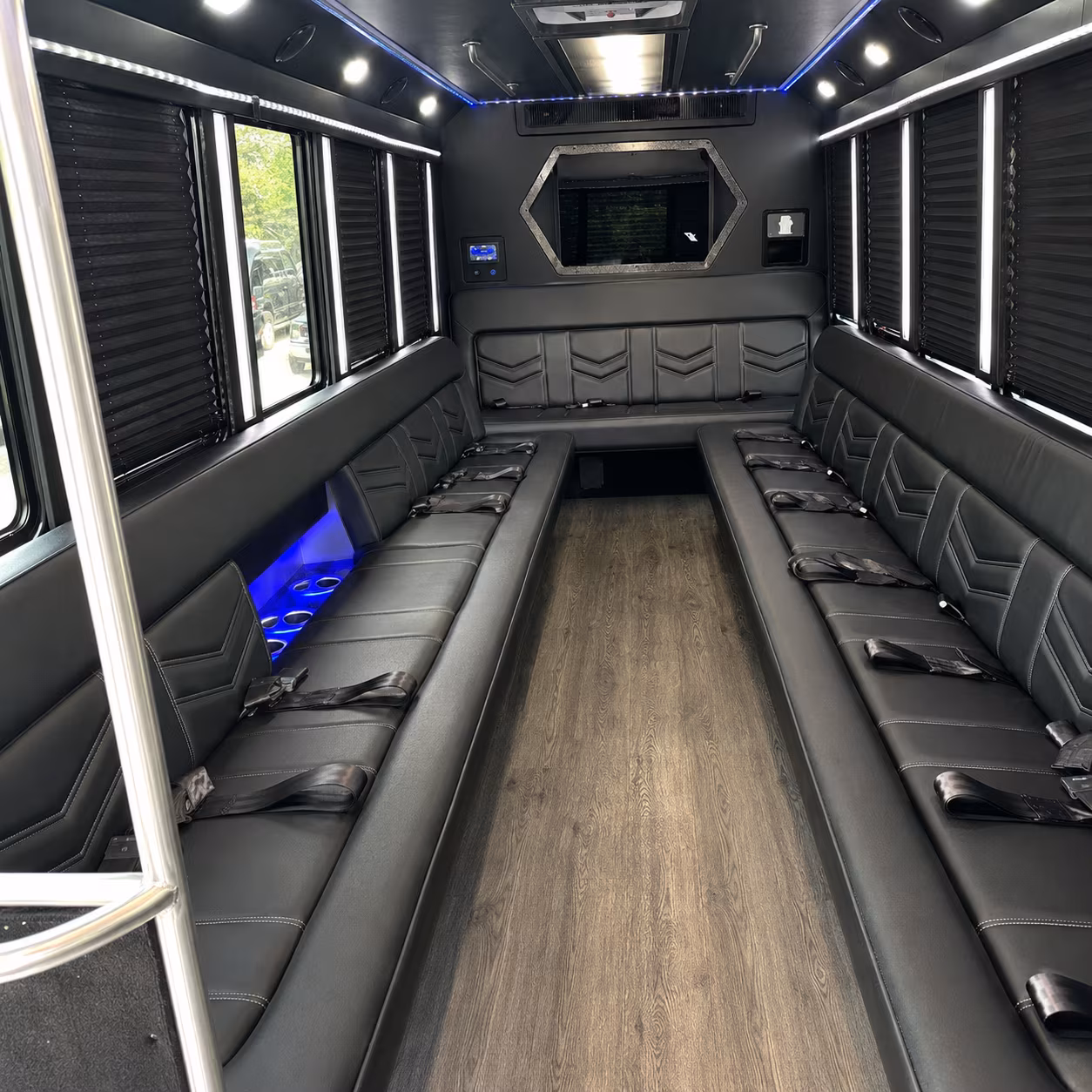 Warren Prom & Homecoming Transportation party bus exterior