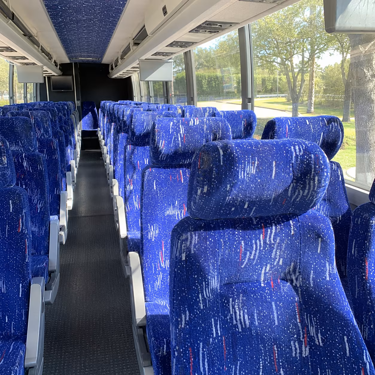 Warren School Event Transportation party bus exterior