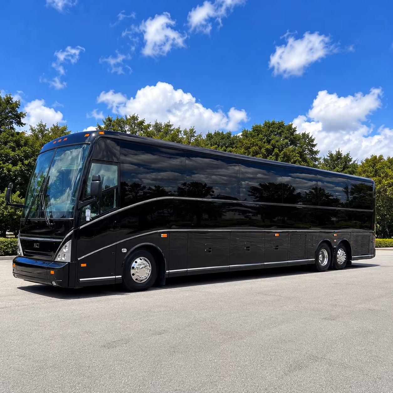 Warren School Event Transportation party bus interior