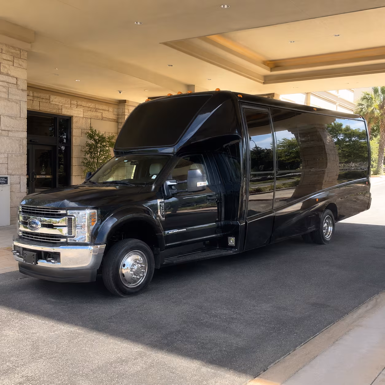 Warren Sporting Event Transportation party bus exterior