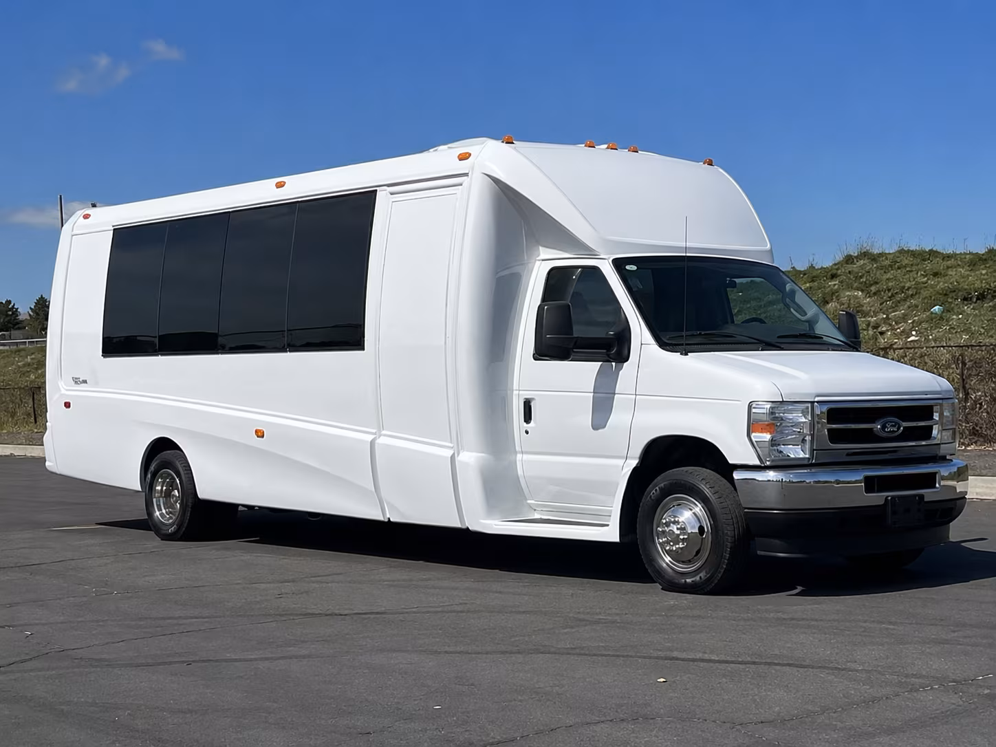 Warren Wedding Transportation party bus exterior