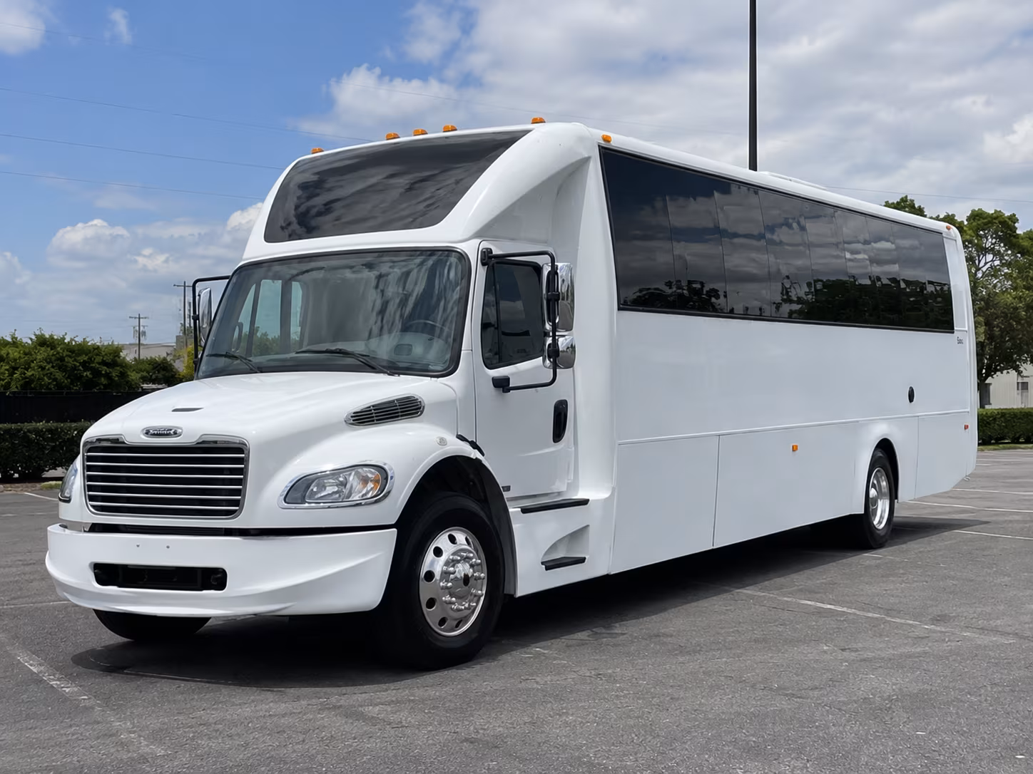 Warren Wedding Transportation party bus exterior