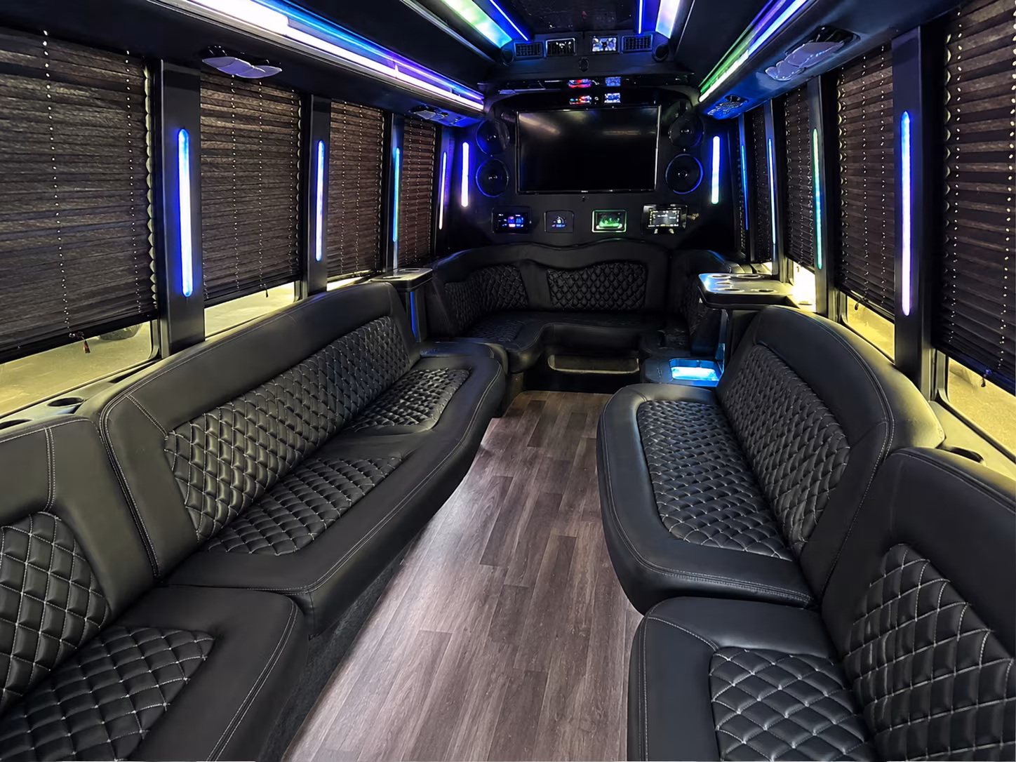 Warren Wedding Transportation party bus exterior
