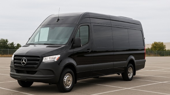 Exterior of Warren Party Bus Company's 14 Passenger Sprinter Limousine in Royal Oak