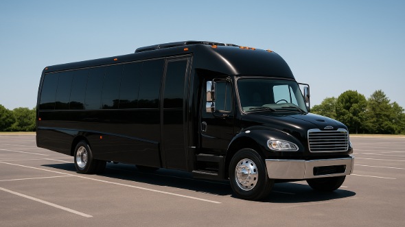 Exterior of Warren Party Bus Company's 25 Passenger Party Bus in Rochester Hills