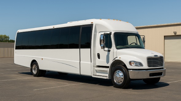 Exterior of Warren Party Bus Company's 30 Passenger Party Bus in St Clair Shores
