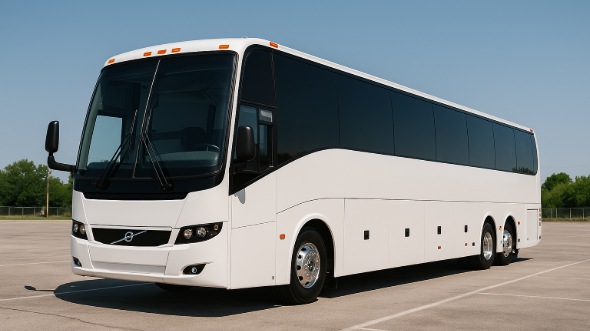 Exterior of Warren Party Bus Company's 46 Passenger Charter Bus in Warren