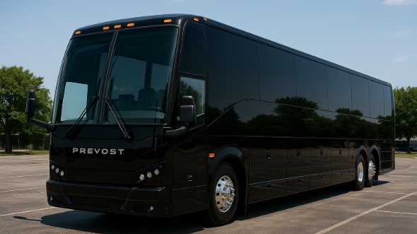 Exterior of Warren Party Bus Company's 50 Passenger Party Bus in Dearborn