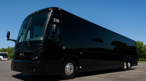 Exterior of Warren Party Bus Company's 50 Passenger Party Bus in Pontiac