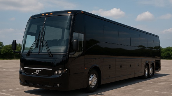 Exterior of Warren Party Bus Company's 50 Passenger Party Bus in Sterling Heights